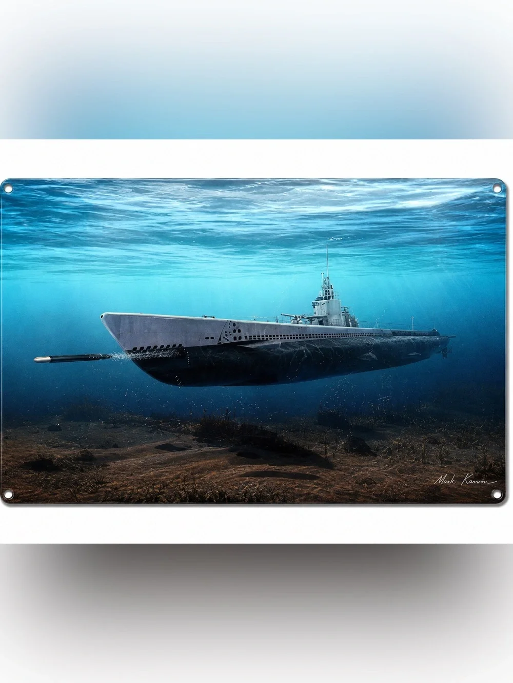 NEW Heavy Duty Steel Submarine Metal Sign